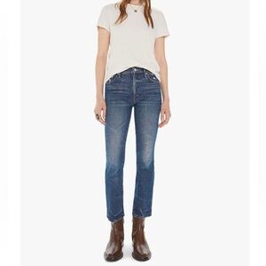 NEW Mother Superior The Insider Ankle Denim Jeans in Mile High Blue Size 26